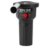 Bewinner Ventilatore Portatile per Barbecue Portatile, Ventilatore Elettrico per Picnic all'aperto, Barbecue, Fornello da, Potente Accendifuoco, Alimentato a Batteria D, Design Compatto per un