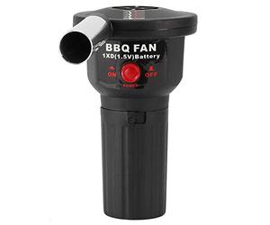 Bewinner Ventilatore Portatile per Barbecue Portatile, Ventilatore Elettrico per Picnic all'aperto, Barbecue, Fornello da, Potente Accendifuoco, Alimentato a Batteria D, Design Compatto per un