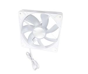 Bewinner Ventola ARGB PWM, Cuscinetto a Levitazione Magnetica MFDB, Design a 7 Pale, Funzionamento Silenzioso, Ventola con Case in ABS Bianco da 140 Mm con Controller ARGB, Ventola di