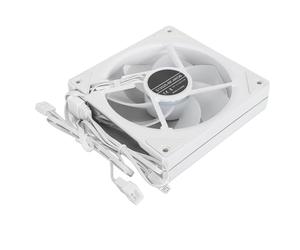 Bewinner Ventola CPU Ventola di Raffreddamento per Case ARGB da 120 Mm, Ventola di Raffreddamento Silenziosa per Computer PWM a 4 Pin da 800 a 2000 Giri/min, (Foglia positiva Bianca)