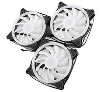 Bewinner Ventola di Raffreddamento per Computer da 120 Mm 3 Pezzi, Ventola per Chassis Doppia RGB con Telecomando, per PC con Cuscinetto Idraulico a 6 Pin Muto, per Case a Basso Rumore da 1300