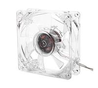 Bewinner Ventola di Raffreddamento Trasparente con 4 Lampade Colorate, 800 Giri/min, per Computer PC