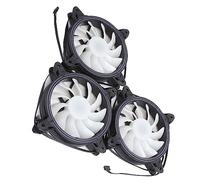 Bewinner Ventole per Case RGB da 3 Pezzi, Ventola di Raffreddamento per Chassis del Computer da 120 Mm, Ventola per Computer Regolabile da 1300 Giri/min con Telecomando, Ventola a 6 Pin
