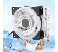 Bewinner Ventole per Computer per Desktop, 3 Pin Connettore CPU Ventola di Raffreddamento Cuscinetto a Pressione 'Acqua con Tubo in Ottone Leggero per 775/1150/1151/1155/1156/1366 (#5)