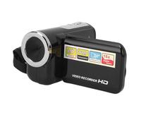 Bewinner Videocamera 1080P, Fotocamera Digitale 16MP con Zoom 16X, Videocamera Digitale Portatile Ad Alta Definizione 1080P Videocamera DV 16MP, Schermo Girevole da 2 Pollici, (BLACK)