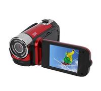 Bewinner Videocamera, Videocamera per da 16 MP 1080P, Videocamera con Zoom Digitale 16X con Schermo a Colori da 2,4 Pollici, Anti-vibrazione, Registrazione Video in Loop (rosso)