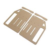 Bewinner YJ Y3F 002 Staffa per Disco Rigido da 3,5 Mm, Supporto Separatore per Gabbia Rack Trasparente Fai-da-Te, Adattatore per Staffa di Montaggio Staffa Acrilica con Viti per PC