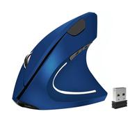 BeWishes Mouse ergonomico, mouse verticale senza fili 2.4G ricaricabile ottico v