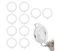 Bewudy 10 guarnizioni in gomma per barattoli di vetro, guarnizioni di ricambio in silicone per barattoli con chiusura a clip, guarnizione in silicone di ricambio per barattoli di vetro, accessori per