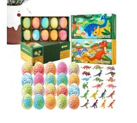 Bexdug Bath Balls con Dentro per Bambine - Tema Dinosauri per Doccia - Palline Effervescenti | per Bambini Regalo Viaggio Compleanno Hotel Campeggio