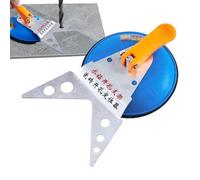 Bexdug Bocchetta regolabile per piastrelle - Supporto per apertura a ventosa, supporto per posizionamento a ventosa per porcellana in ceramica