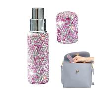 Bexdug Bottiglie di profumo vuote ricaricabili - 10 ml bottiglia portatile di vetro Bling di ricarica per profumo, contenitore cosmetico riutilizzabile, dispenser da viaggio, spruzzatore di