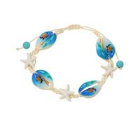 Bexdug Braccialetti alla caviglia per donne, braccialetto a conchiglia,Anklet boho shell fatto a mano impermeabile | Gioielli per il piede, Prodotti di moda femminile per mare, hawaiano, matrimonio