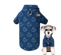 Bexdug Camicie per Cani,Camicie di Jeans per Cani di Piccola Taglia | Vestiti Morbidi per Animali Domestici, Vestiti per Cani, Vestiti Comodi per Cuccioli, Animali Domestici, per Tutte