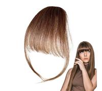 Bexdug Clip per frangia, clip per frangia di capelli veri | Clip sulla fronte con veri capelli umani - Extension per capelli di tutti i giorni, fidanzata, moglie e frangia con tempie per il palco, i