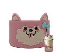 Bexdug Custodie riutilizzabili in silicone per tazze di caffè - Custodie per tazze di animali in silicone - protettiva per bevande calde - per tè bevande calde e fredde viaggio casa