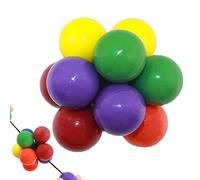 Bexdug Fidget Palla Gioco di Puzzle,Rainbow Puzzle Ball Magic Rainbow Ball Fidget Toys - Pallone Antistress per Adolescenti e Adulti, Giocattolo Imbottito per Calze Natalizie di Compleanno