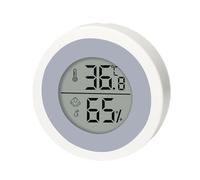 Bexdug Igrometro umidità Interna,Indicatore di umidità con Display LCD Trasparente Rotondo per Interni - Monitor della Temperatura Alimentato a Batteria, misuratore di umidità Portatile per