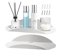 Bexdug Mensola sospesa in acrilico, supporto per fioriera da parete, piccola staffa per vaso, per bagno, camera da letto, asilo nido, cucina, doccia, finestra, piante, angolo, giocattolo, trucco