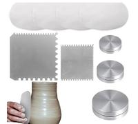 Bexdug Raschietto Dentellato | Kit Utensili per Modellare Acciaio Inossidabile - Utensili per Ceramica,per Principianti Studenti Appassionati Casa Scuola Studio Progetti Artistici