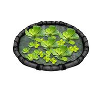 Bexdug Recinto galleggiante per laghetto | Isola Flora galleggiante rotonda - Rete a maglia fine da 45 cm, decorazione per giardino, laghetto per pesci e casa