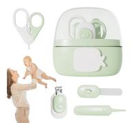 Bexdug Set per unghie per bambini,Kit per unghie per bambini - Tagliaunghie per cartoni animati, coperchio antipolvere | Cura della toelettatura, sicura per manicure, set di pinzette per lime e