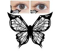 Bexdug Stencil per eyeliner, stencil per eyeliner - Stencil per ombretto con per eyeliner,Strumento per trucco degli occhi, scudo per mascara multifunzionale, applicatori di ombretti per