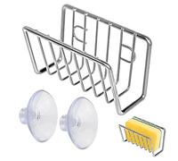 Bexdug Ventosa per lavello da Cucina - Scolapiatti Porta Lavello per Strofinacci | Scaffale per la Pulizia della Cucina Senza punzonatura, Forniture per Rack per la Pulizia per Asciugamani, spugne