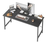 BEXEVUE Scrivania 120 x 48 cm, Tavolo Computer per Ufficio e Studio, Camera da Letto, Design Industriale, Struttura in Metallo, Piano in Legno