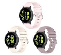 BexidoIera Cinturino di ricambio compatibile con Garmin Vivoactive 5/Vivoactive 3/Garmin Venu Sq/Venu 2 plus/Forerunner 55/Forerunner 245/645, 20 mm [3 pezzi] Cinturino di ricambio in morbido silicone