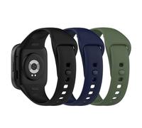BexidoIera Cinturino di ricambio compatibile con Xiaomi Redmi Watch 3, [3 pezzi] Cinturino di ricambio in morbido silicone per Redmi Watch 3