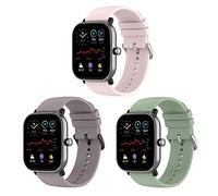 BexidoIera Cinturino per orologio da 20 mm compatibile con Amazfit GTS 3/4/4 mini, Bip 3/3 Pro, cinturino sportivo di ricambio in silicone a sgancio rapido, 20 millimeters, Silicone