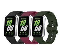 BexidoIera Confezione da 3 cinturini per orologio compatibili con Samsung Galaxy Fit 3, per donne e uomini, regolabili in morbido silicone, cinturini sportivi di ricambio, Silicone