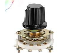 BEXIUJUVX Encoder Rotante 1p4t 1 Polo 4 Posizione Canale a Banda del Ponte Switch Rotary Selector con manopola