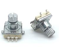 BEXIUJUVX Rotary Encoder 2pcs/Lot EC11 Interruttore del codice Encoder Rotante 30 Posizione con Interruttore Pulsante SMD Tipo 5 Pin Lunghezza della Maniglia 9, mm Albero di Prugna