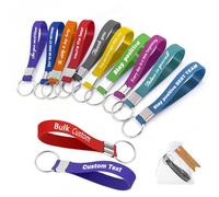 BEXOA EDC 5/10/50/100 Bulk Custom Keychains Silicone Personalizzato Portachiavi Personalizzati Testo/Logo Portachiavi per Eventi, Consapevolezza, Motivazione Personalizzabile