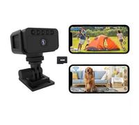 Bextgoo Mini Telecamera, 4K HD Telecamera Spia Wifi/Senza Wifi, Include Scheda TF Da 64 GB, Spy Cam con Visione Notturna e Rilevamento di Movimento, Microcamera Spia per Uso Interno/Esterno