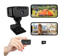 Bextgoo Mini Telecamera Spia Nascosta 4K, 3 Modalità: WiFi/Hotspot/Senza WiFi, Micro Videocamera Sorveglianza Interno, Scheda TF da 64 GB Preinstallata, Notturna Superiore, per Uso Interno o Esterno
