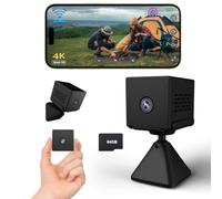 Bextgoo Mini Telecamera Spia Nascosta, 4K HD Microcamera spia con Scheda TF 64GB, Visione Notturna e Rilevamento di Movimento, Mini Telecamera Wifi/Senza Wifi, Spy Cam per Uso Interno Estern
