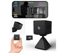 Bextgoo Mini Telecamera Spia Nascosta 4K HD, Microcamera spia con Scheda TF 64GB, Visione Notturna e Rilevamento di Movimento, Mini Telecamera Wifi/Senza Wifi, Spy Cam per Uso Interno Estern