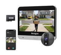 Bextgoo Spioncino Digitale WiFi, 2K Videocitofono WiFi con Schermo 4,3"