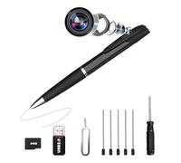 Bextgoo Telecamera Spia 1080P HD, Mini Telecamera Spia Nascosta con Scheda SD 64GB, Registrazione in Loop, Penna Spia per Registrare Video e Scattare Foto, Portatile Spy Cam per Interni/Esterni