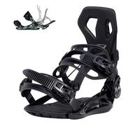 BEXTREME Attacchi Snowboard SP Base+ L Misura Piede 43-45 EU 8-12 US Uomo e Donna Colore Nero Attacchi Snow Automatici Tipo Flow Taglia L per Freestyle e Freeride