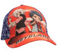 Beyblade Burst cap, Kappy Cappy cap per Bambini, Ragazze e Ragazzi, con Velcro Regolabile Rosso/Blu (54, Blu)