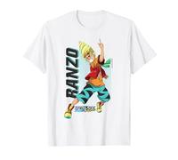 Beyblade Burst QUADDRIVE RANZO Maglietta, Uomo, Bianco, M