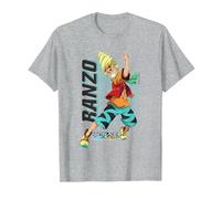Beyblade Burst QUADDRIVE RANZO Maglietta, Uomo, Grigio Melange, S