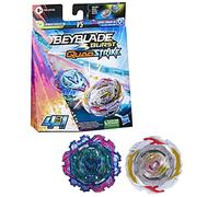 Beyblade Burst QuadStrike Dual Pack, confezione da 2 trottole da competizione Gambit Dragon D8 e Ambush Achilles A8 8+ anni, include 2 trottole Beyblade Burst e istruzioni in francese
