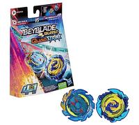 Beyblade Burst QuadStrike Dual Pack, confezione da 2 trottole da competizione Komet Helios H8 e Tidal Pandora Epic P8