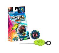 Beyblade Burst QuadStrike, Starter Pack con trottola da competizione Ambush Bazilisk B8 tipo attacco/equilibrio e lanciatore