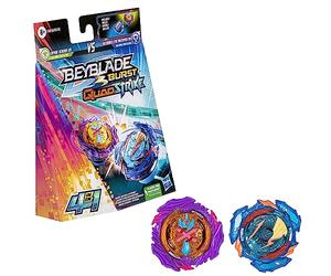 Beyblade Burst QuadStrike Ultimate Evo Valtryek V8 e Divine Xcalius X8 trotola confezione doppia, giocattolo da battaglia
